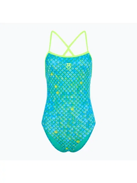 Jednodílné plavky SWEEP Aqua Hippos blue/yellow/green modré