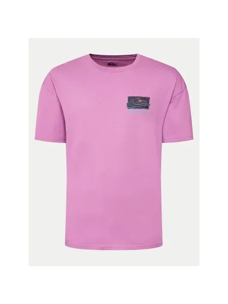 Quiksilver Футболка Spin Cycle Regular Fit рожевий