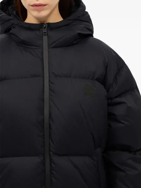 Palton Msgm cu glugă negru