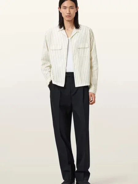 Рубашка Allsaints бежевая