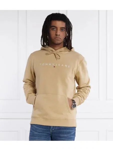 Tommy Jeans Hanorac LINEAR LOGO HOODIE EXT bej
