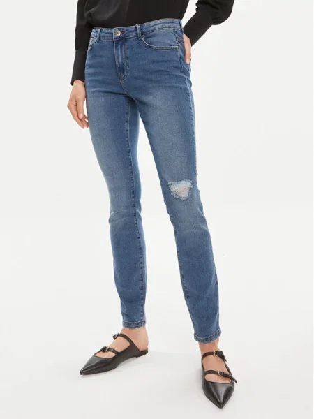 Vero Moda Τζιν June Skinny Fit μπλε