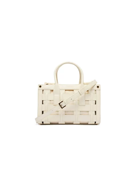 Marciano by Guess košarasta torbica iz umetnega usnja bela