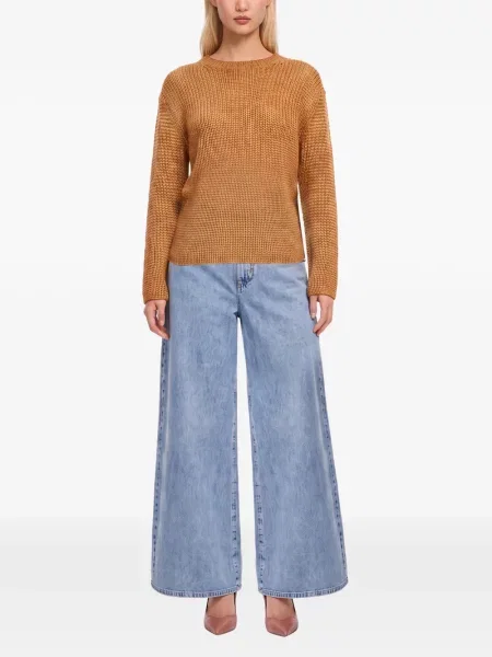 Lung pulover Forte_forte chunky maro