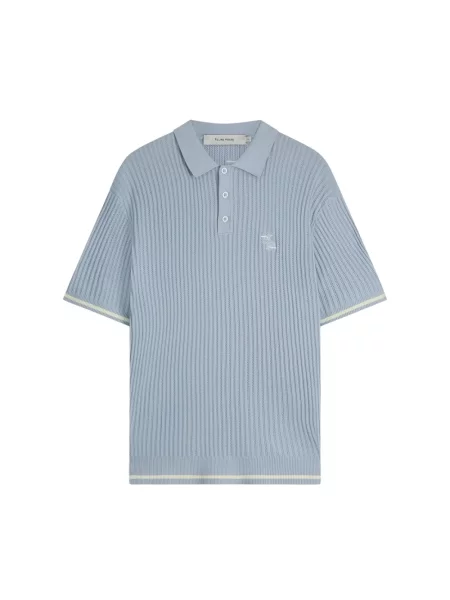 Dzianinowe polo Filling Pieces niebieskie