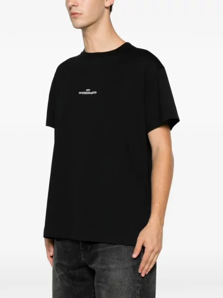 Tricou Maison Margiela cu autograf negru