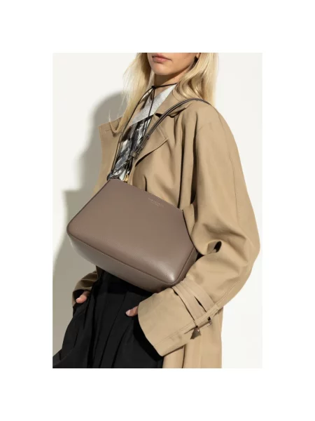 Torebka Tory Burch skórzana brązowa