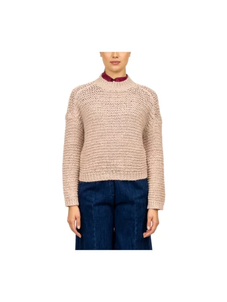 Sweter Forte Forte wełniany różowy