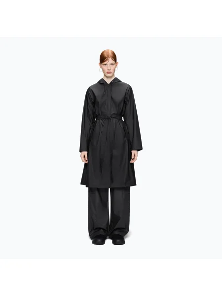 Palton de ploaie pentru femei Rains A-Line Longer black negru