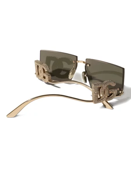 Ochelari de soare Dolce & Gabbana Eyewear de cristal auriu