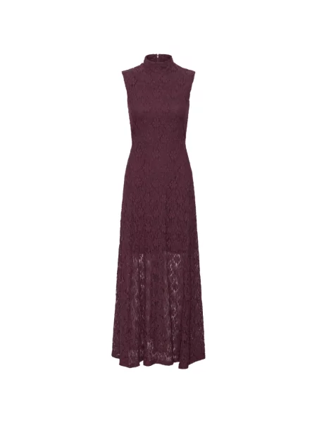 Rochie maxi Rotate Birger Christensen din dantelă evazată roșu