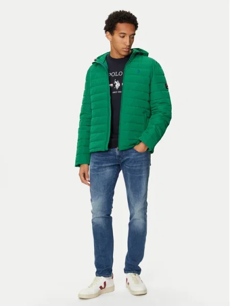 U.S. Polo Assn. Пухено яке зелен