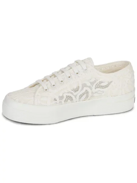Pantofi Superga cu platformă alb