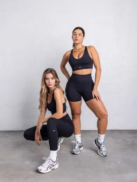 Legginsy z wysokim stanem Essential Sporty czarny