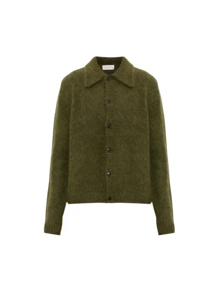 Kardigan Dries Van Noten wełniany zielony