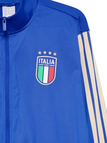 Ριγέ τρέξιμο μπουφάν Adidas με λαιμόκοψη v πράσινο