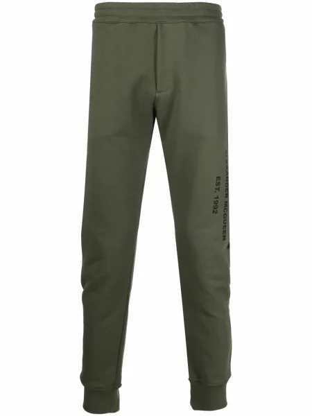 Pantaloni Alexander Mcqueen cu imagine verde