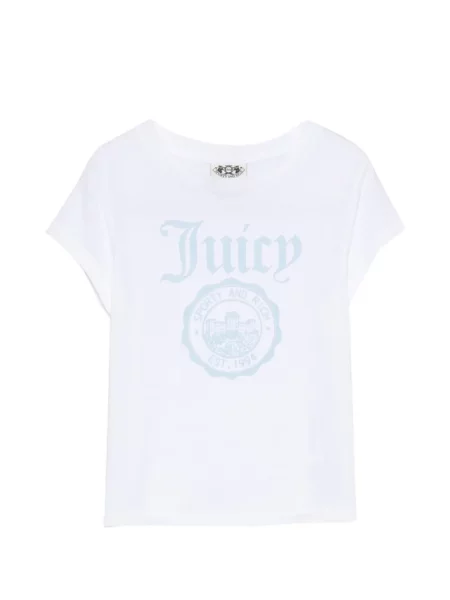 Tricou Sporty & Rich cu imagine alb
