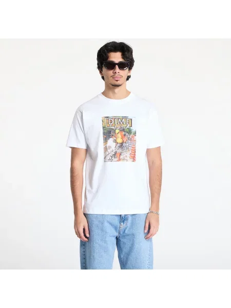 Tricou DIME Pothole T-Shirt UNISEX White S alb