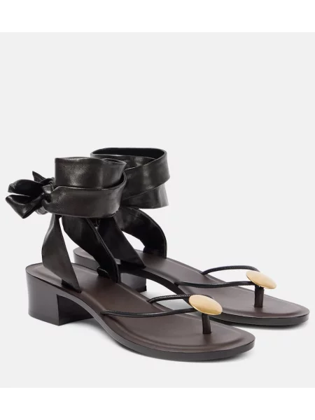 Sandale The Row din piele maro