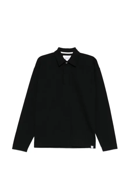 Lung tricou polo Norse Projects negru
