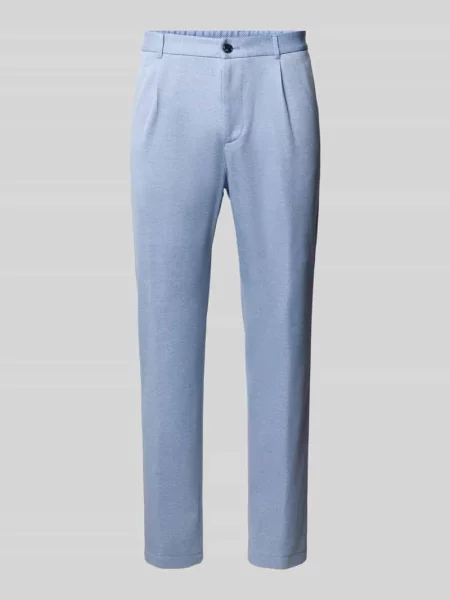 Spodnie garniturowe o kroju regular fit z mieszanki model Lester' Joop! Collection