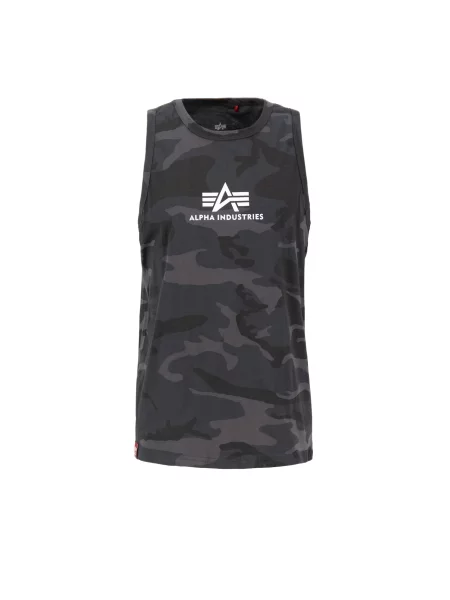ALPHA INDUSTRIES Tricou gri piatră / gri închis / negru alb