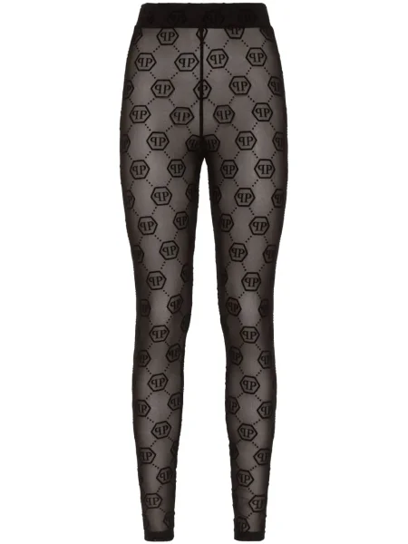 Leggings Philipp Plein din tul negru