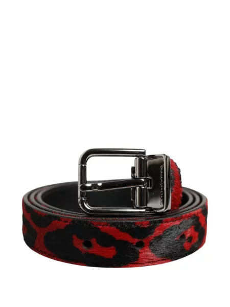 Curea Dolce & Gabbana cu cataramă roșu