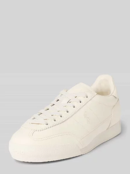 Sneakersy niskie ze skóry naturalnej model ‘HESTER’ Polo Ralph Lauren białe