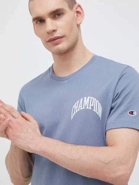 Тениска Champion с принт синьо