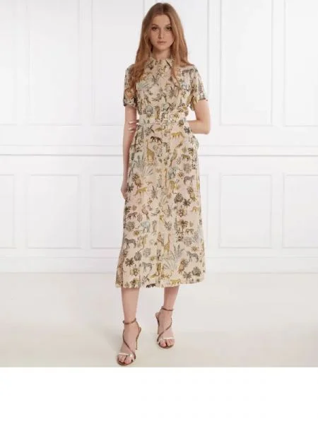 RIANI Rochie cu cordon maro