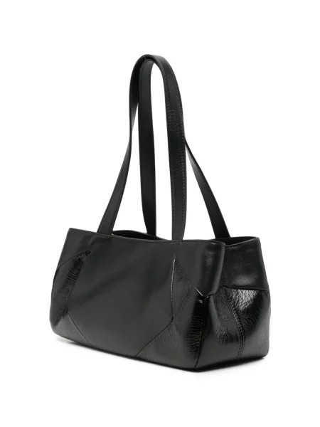 Geantă shopper Off-white din piele alb