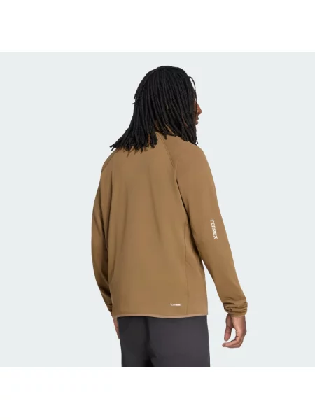 Bunda Terrex Xperior CLIMAWARM+ Ventknit Fleece hnědá
