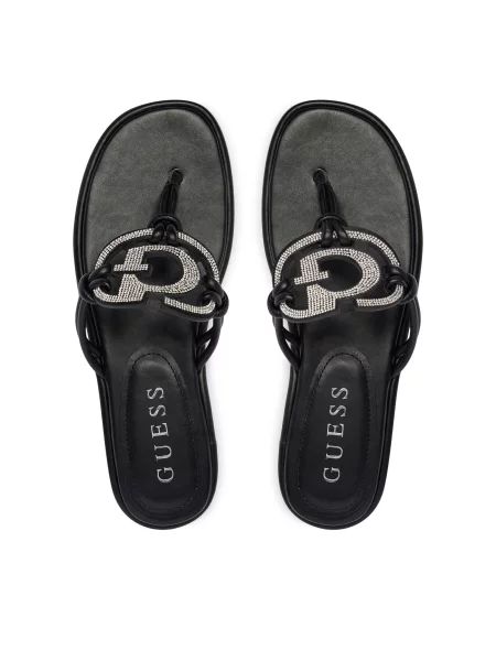Šlepetės per pirštą Guess juoda