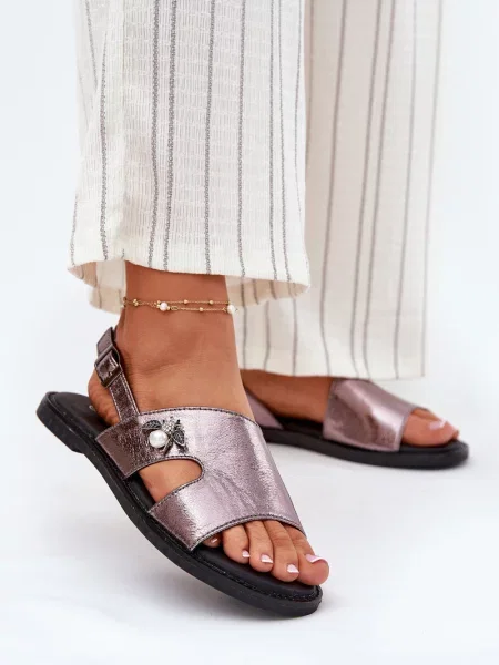 Sandály Vinceza stříbrné