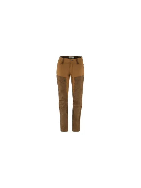 Fjällräven Keb Trousers Curved W Short Kobiety Spodnie Fjällräven Size: 44 brązowy
