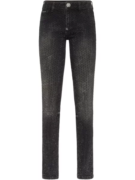 Blugi Philipp Plein de cristal negru