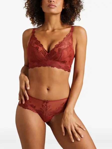 Sutien Aubade cu model floral roșu
