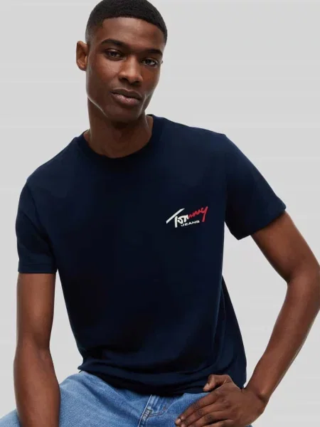 Koszulka Tommy Hilfiger Jeans granatowa