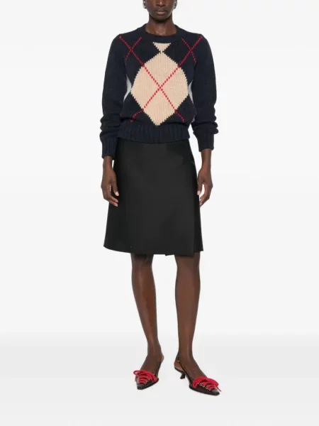 Pulover N°21 cu model argyle albastru