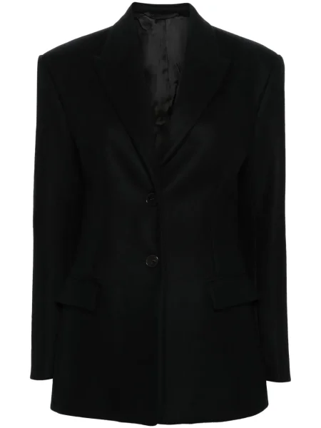 Marynarka Modes Garments wełniana jednorzędowa czarna