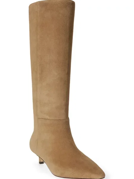 LAUREN RALPH LAUREN Čižmy Frncsa Tl Hl Svetlo hnedá