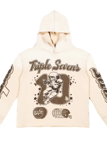 Hanorac cu glugă Triple Sevens cu imagine