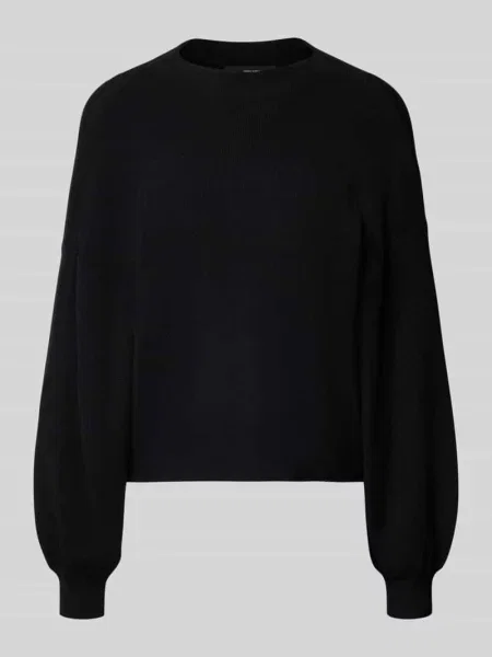 Dzianinowy sweter Apricot z okrągłym dekoltem czarny