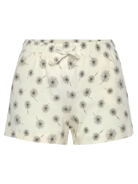 S.Oliver Pantaloni de pijama ecru negru