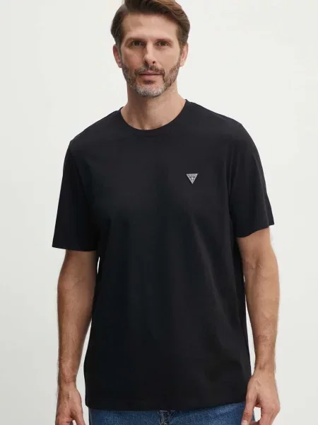 Футболка Guess однотонна чорний