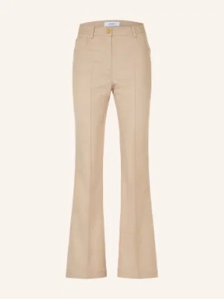Reiss Spodnie Bootcut Sofia beige beżowe