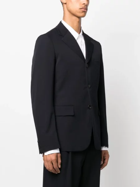 Vienakrūtis švarkas Comme Des Garçons Homme Plus mėlyna