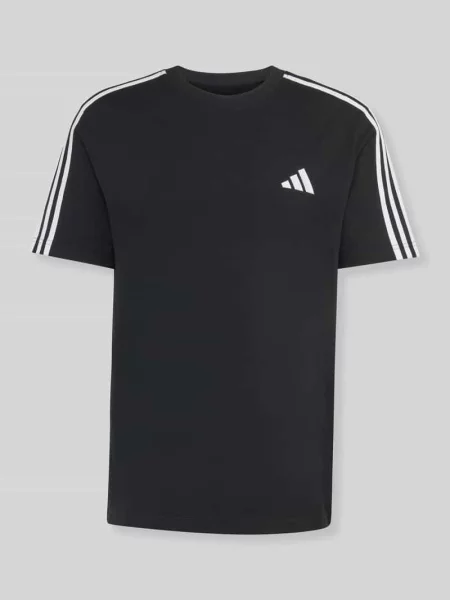T-shirt o kroju regular fit z czystej bawełny Adidas Sportswear czarna